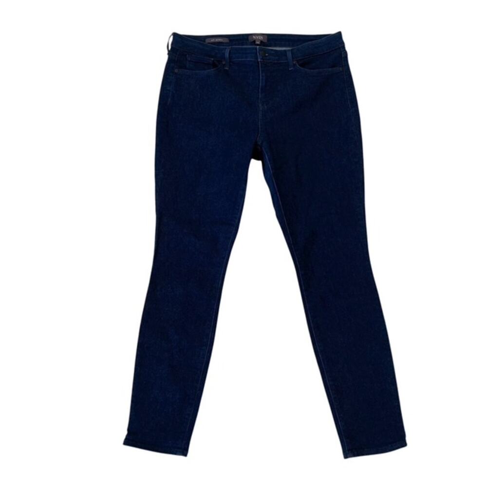 NYDJ Ami Skinny Dark Wash Blue Jeans - Size 12 - Picture 2 of 8